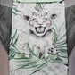 Couverture Plaid Bébé Lionceau Vert | 70cm x 95cm | Couleur minky au choix