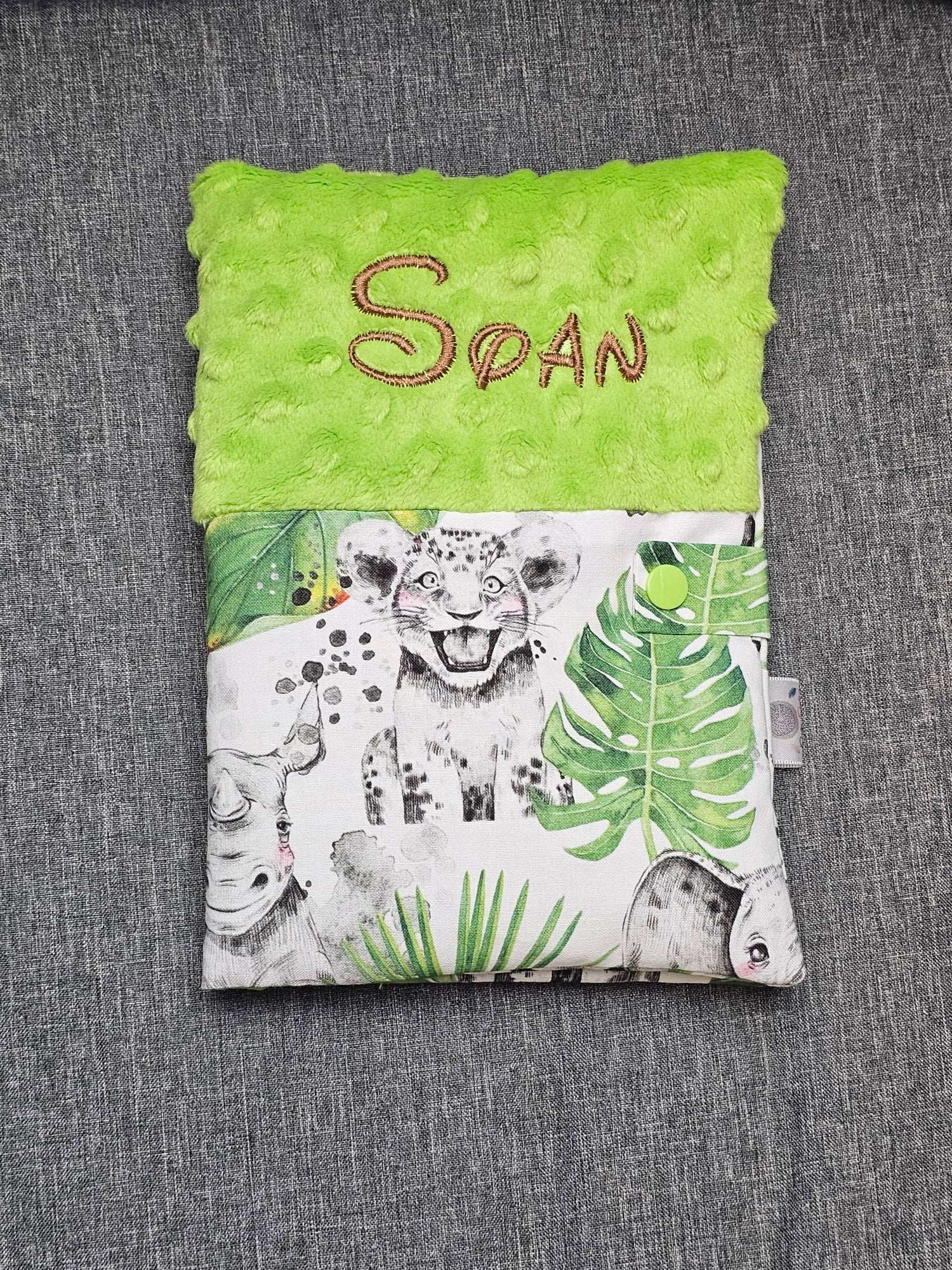 Protège Carnet de Santé 23x18cm | Coton et Minky | A personnaliser - Calincaline.be