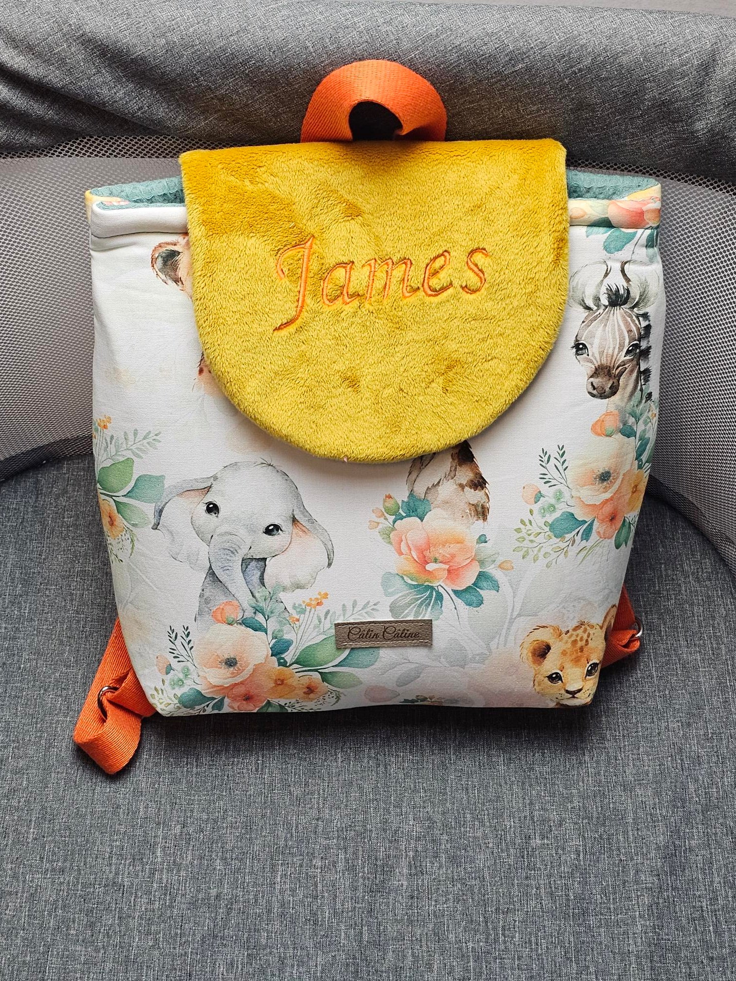 Sac à dos bébé Mink | 0-3 ans garçon | 28x23 cm | A personnaliser