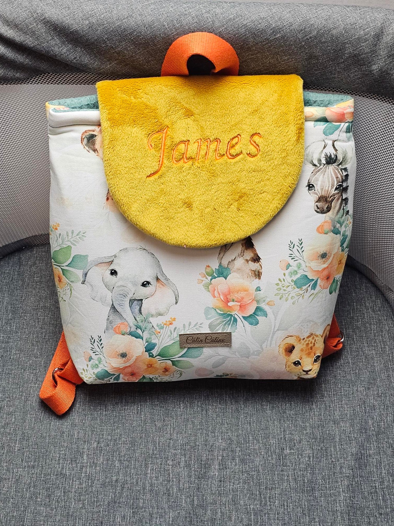 Sac à dos bébé Mink | 0-3 ans garçon | 28x23 cm | A personnaliser