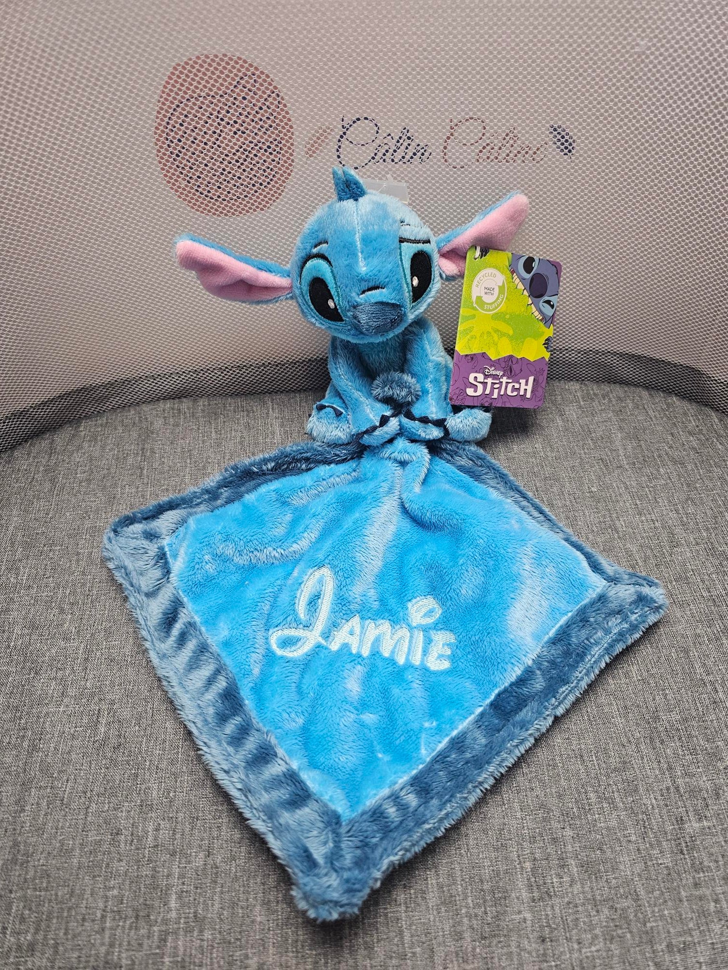 Doudou Disney Stitch 21cm | A Personnaliser avec prénom - Calincaline.be