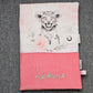 Protège Carnet -Vuli- Personnalisé | Velours et Coton Premium - Calincaline.be