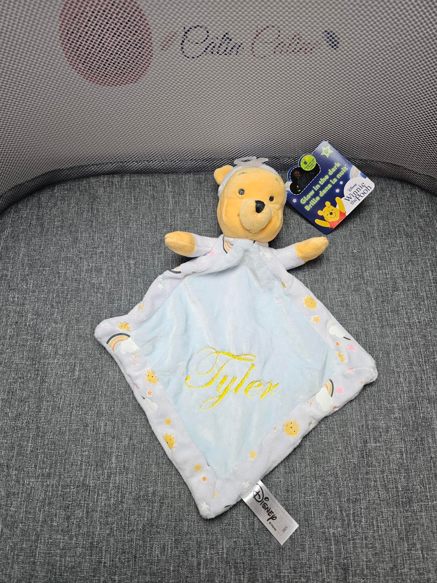 Doudou Disney Bébé Winnie Phosphorescent Personnalisé - Calincaline.be