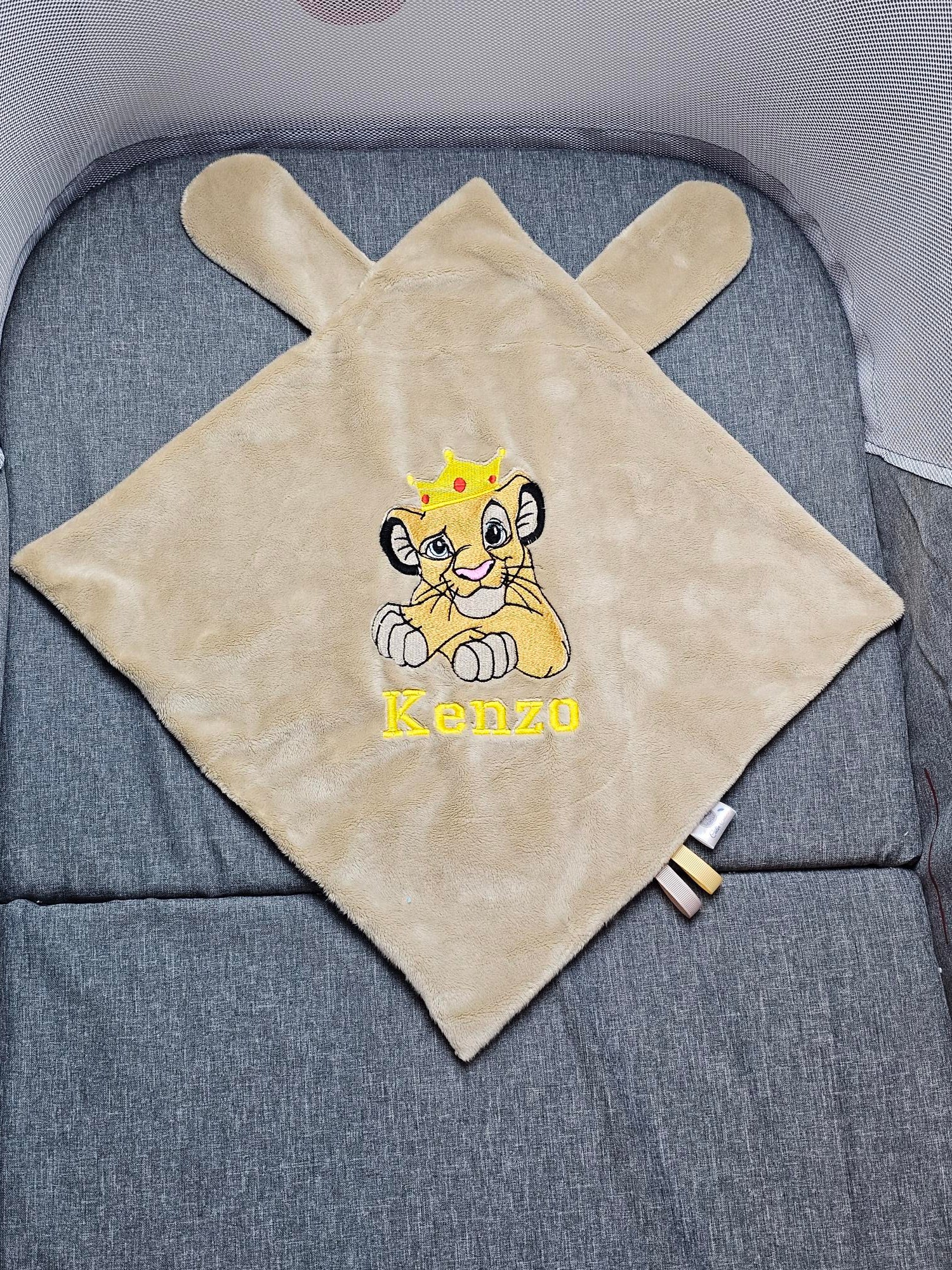 Créez Votre Doudou Carré Personnalisé | Garçon | 25cm x 25cm