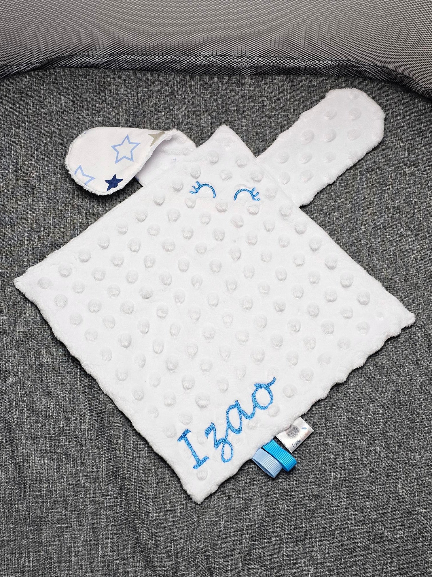 Créez Votre Doudou Carré Personnalisé | Garçon | 25cm x 25cm