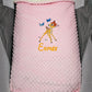 Create Your Embroidered Baby Blanket 75cm x 100cm | Double Minky Girl Model