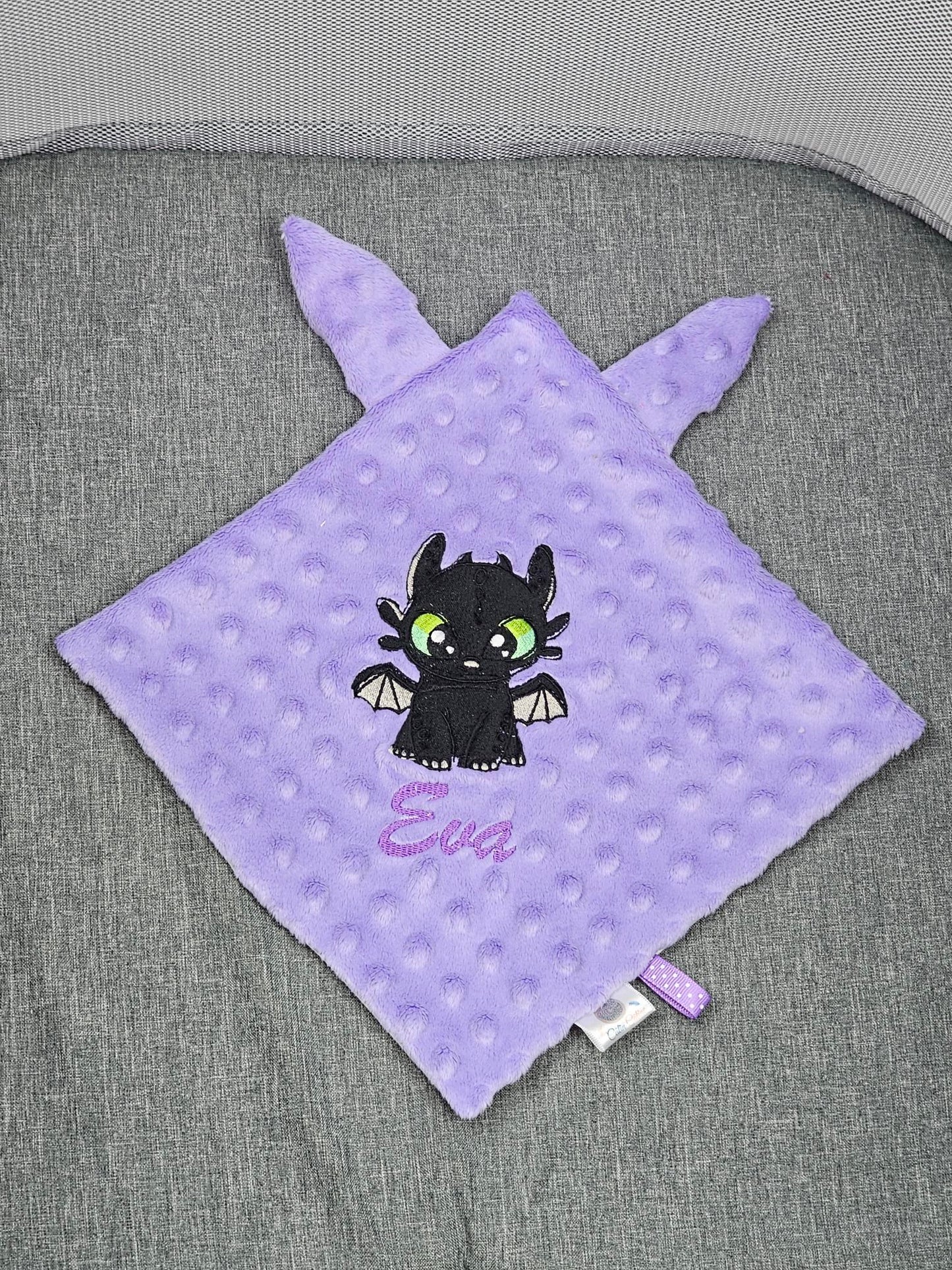 Créez Votre Doudou Carré Personnalisé | Fille | 25cm x 25cm - Calincaline.be