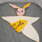 Doudou Lapin Garçon avec prénom brodé | A personnaliser