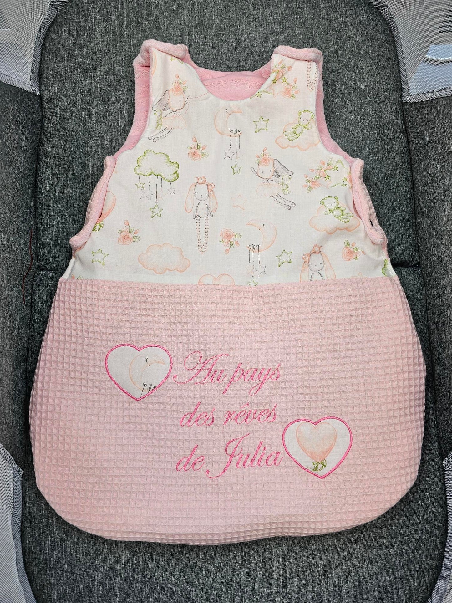 Crea tu saco de dormir personalizado para bebé | Chica | 0-6 mo 6-12 m