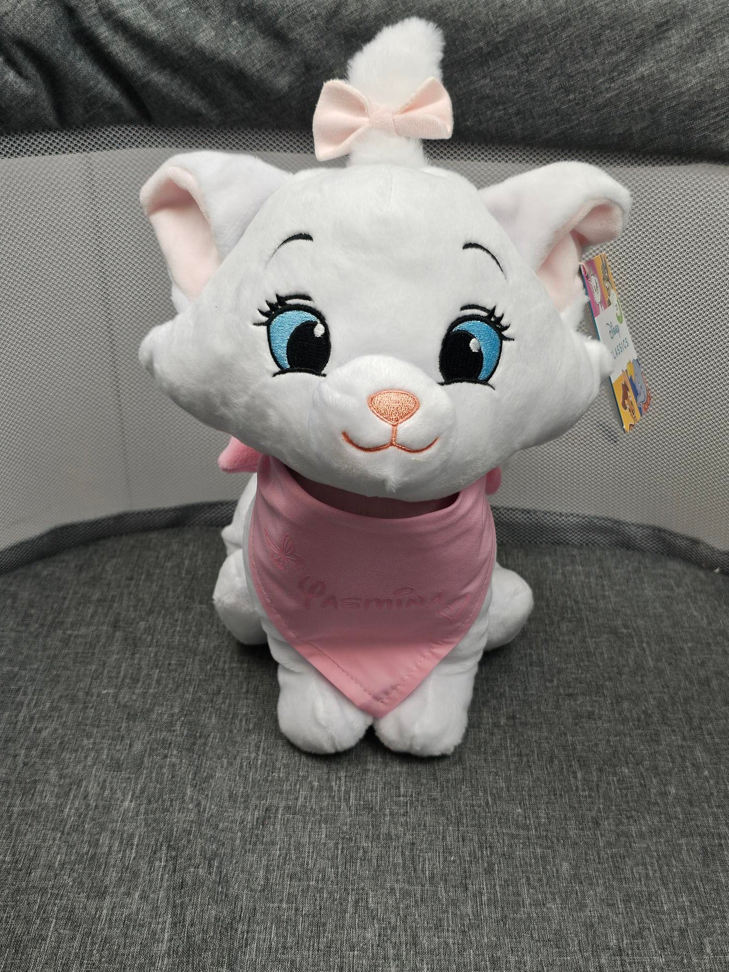 Peluche Disney Marie 35cm avec Bandana personnalisé | Nicotoy - Calincaline.be