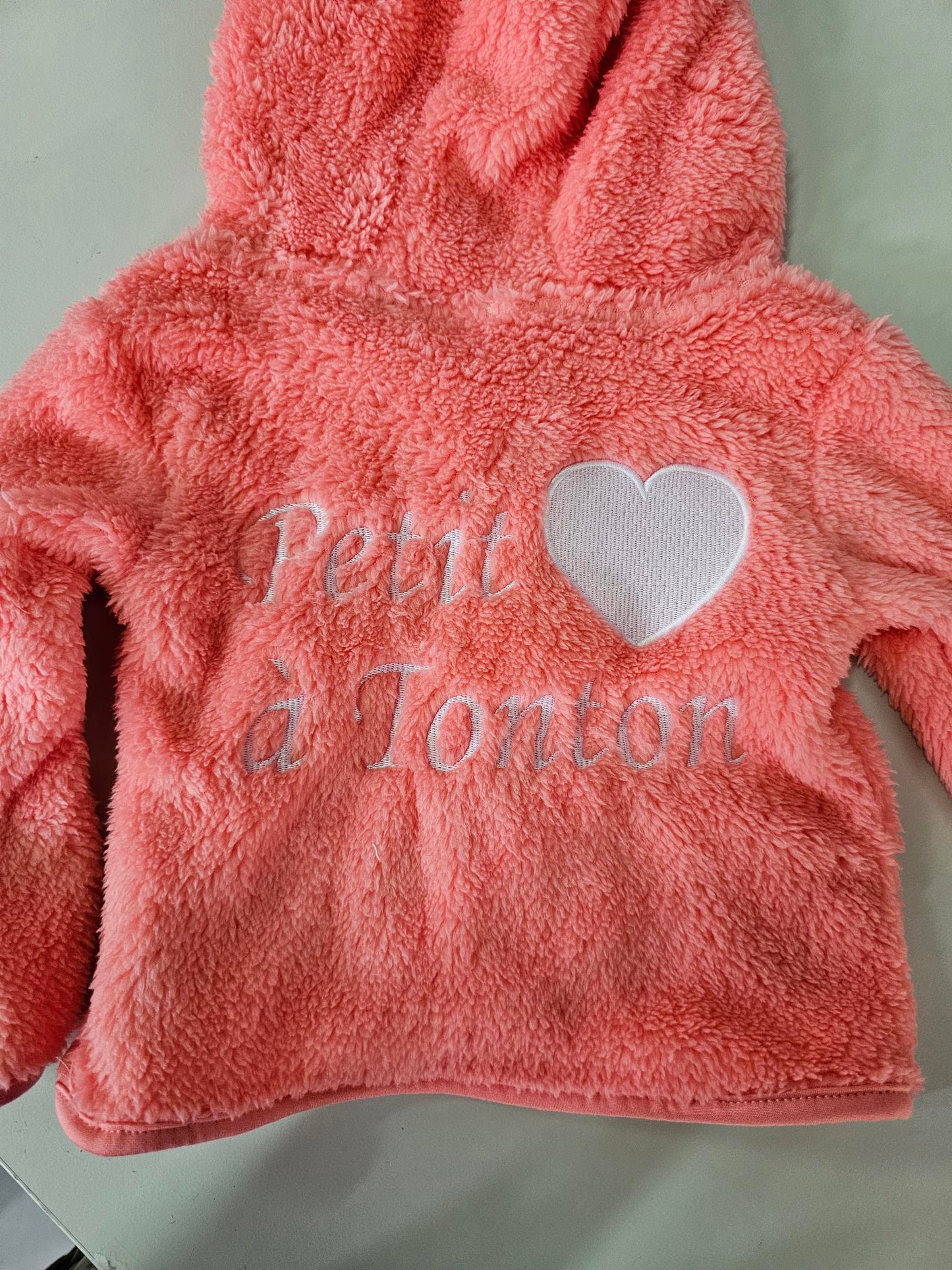 Veste Polaire Enfant -Pêche- | Message Brodé | De 6mois à 2 ans