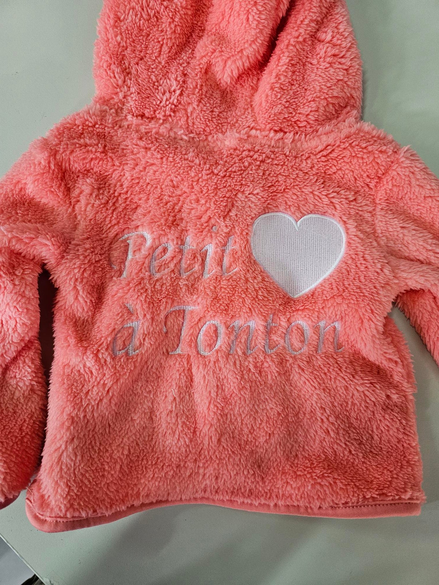 Veste Polaire Enfant -Pêche- | Message Brodé | De 6mois à 2 ans