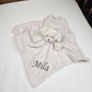 Doudou Mouchoir Chien Beige 38cm | Avec Prénom Personnalisé | Baby Town