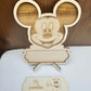 Cartes étapes avec Personnage 20cm Au Choix | A Personnaliser | Mickey