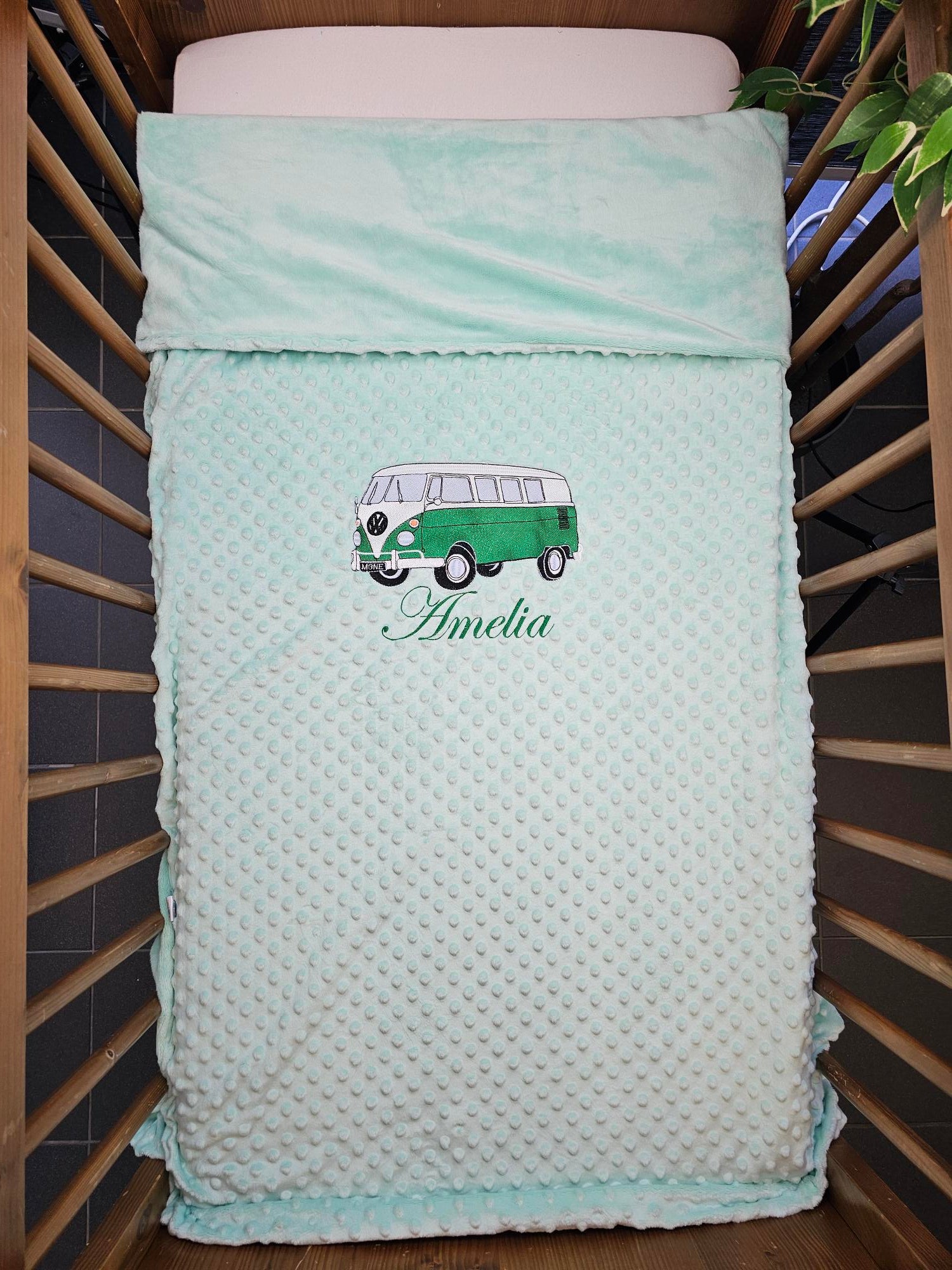 Créez Votre Couverture Personnalisée 90cm x 140cm | Double Minky | Fille