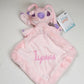 Doudou Mouchoir Disney Angel Rose Pastel 30cm Flopsie | Avec prénom brodé
