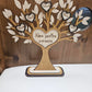 Arbre Familial en Bois 27cm sur Pied | Membres de la famille gravés