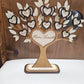 Arbre Familial en Bois 27cm sur Pied | Membres de la famille gravés