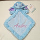 Doudou Mouchoir Disney Stitch Bleu Pastel 30cm Flopsie | Avec prénom brodé