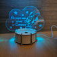 Veilleuse LED 15cm Personnalisée | Nuage | Avec prénom et personnage