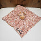 Doudou Mouchoir Plat Girafe 35cm | Prénom Personnalisé