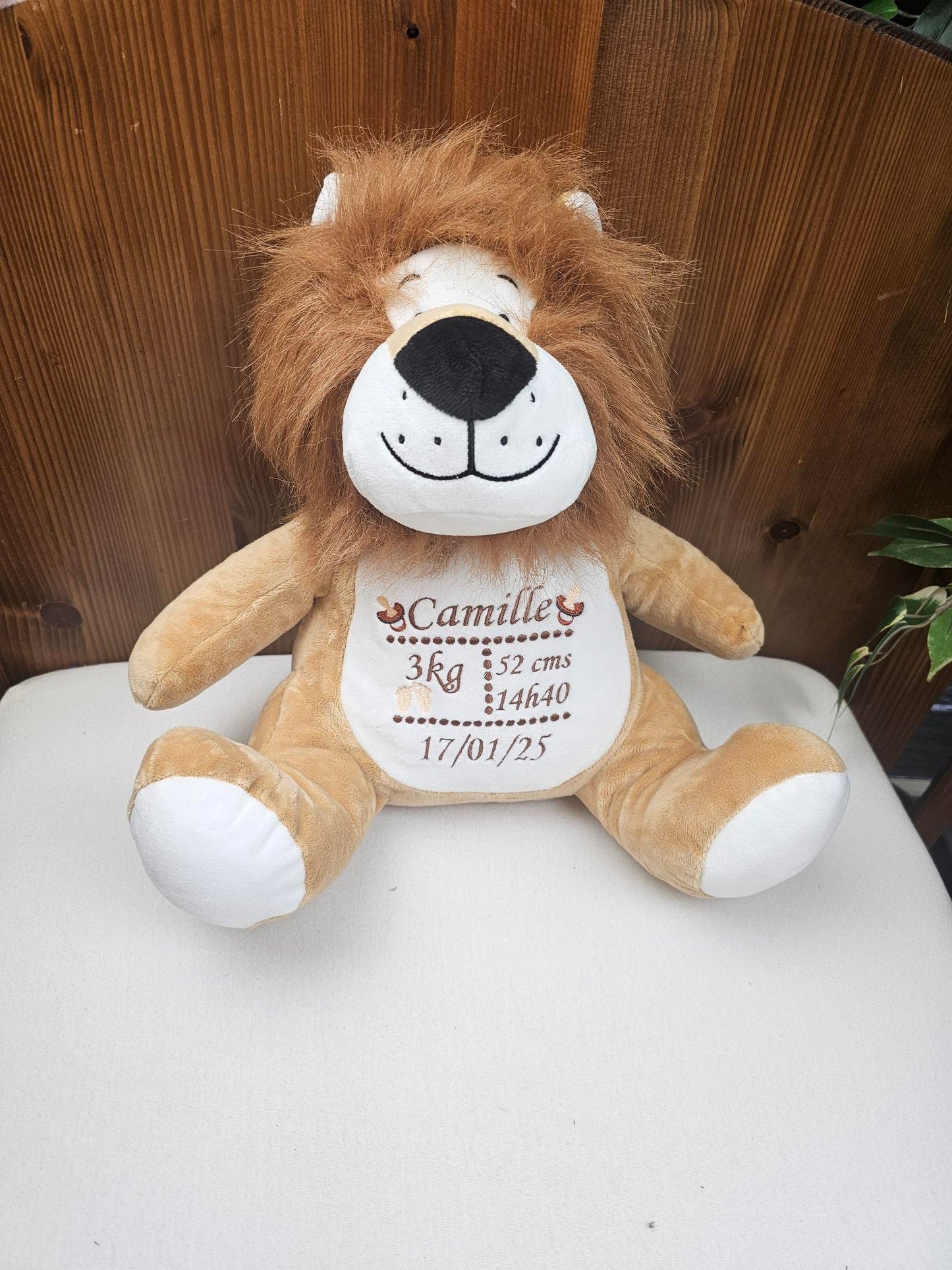 Peluche Mumbles Zippies Brodée | Lion | A personnaliser