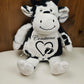 Peluche Mumbles Zippies Brodée | Vache Blanche | A personnaliser
