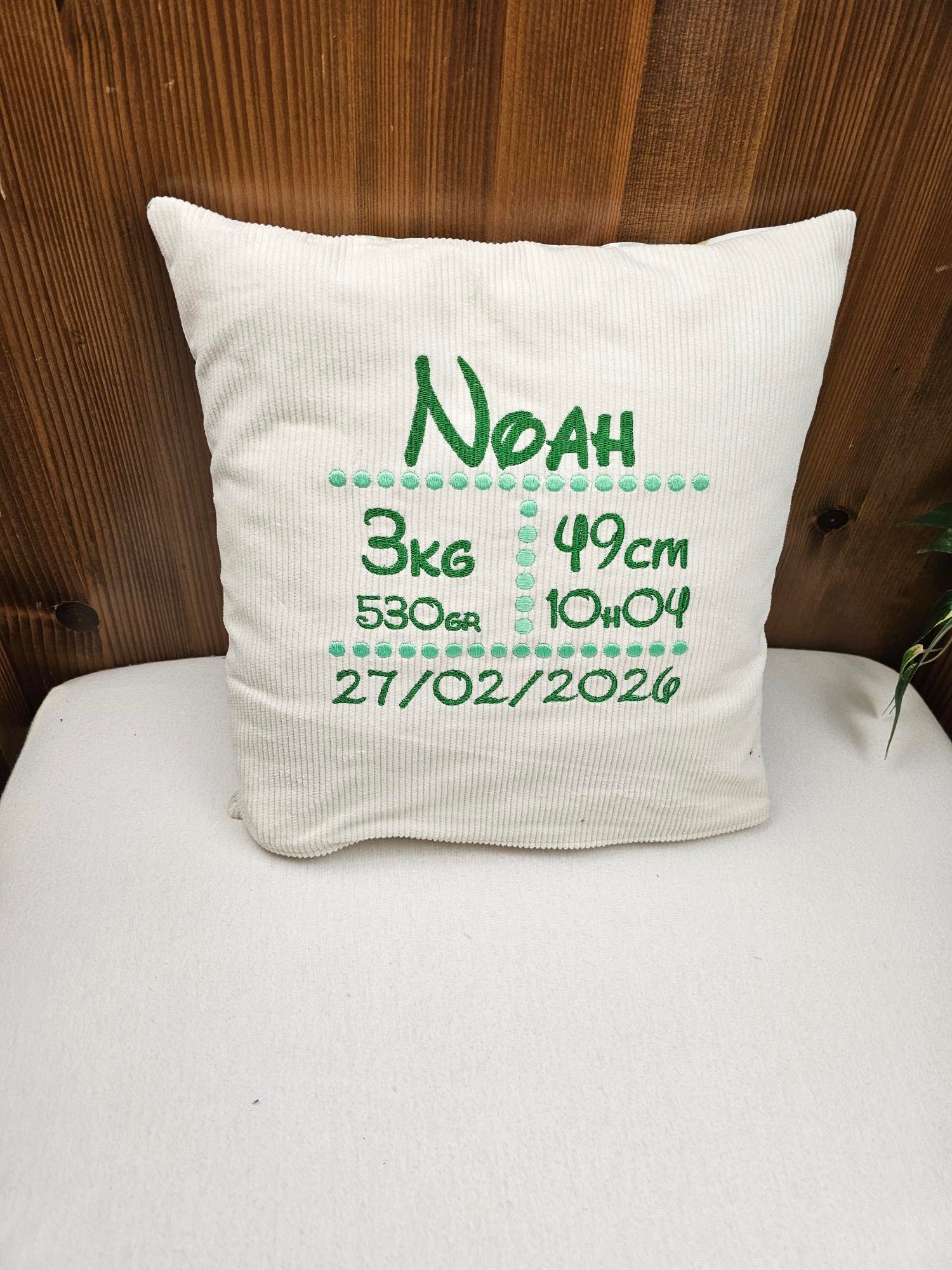 Créez Votre Coussin de naissance Vuli | Panneau au Choix | 35cm x 35cm - Calincaline.be