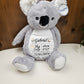 Peluche Mumbles Zippies Brodée | Koala | A personnaliser - Calincaline.be