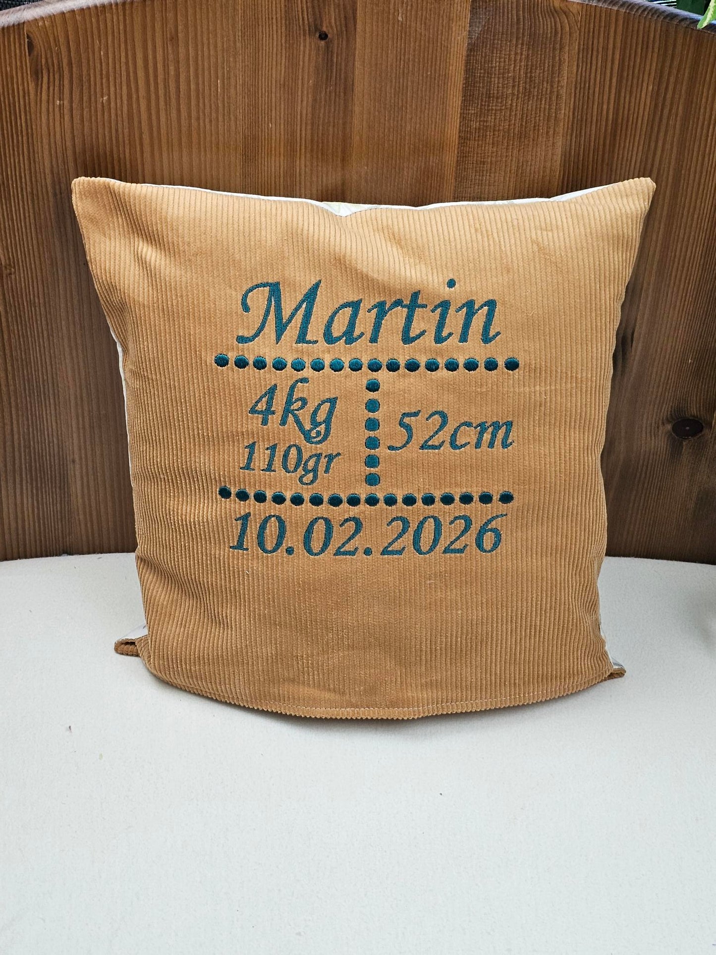 Créez Votre Coussin de naissance Vuli | Panneau au Choix | 35cm x 35cm
