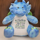 Peluche Mumbles Zippies Brodée | Dragon Bleu | A personnaliser