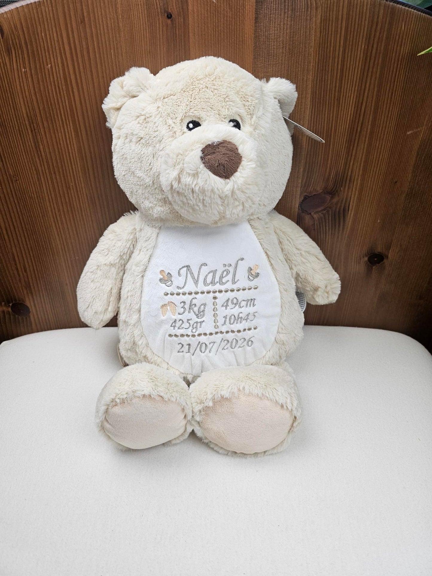 Peluche Mumbles Zippies Brodée | Teddy Clair | A personnaliser