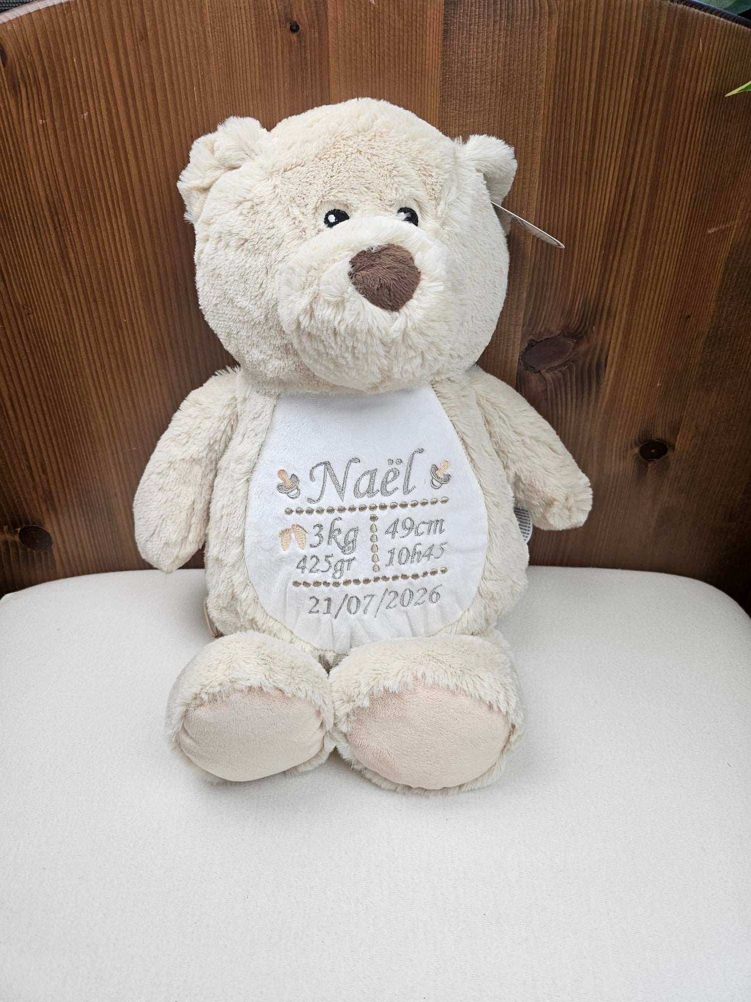 Peluche Mumbles Zippies Brodée | Teddy Clair | A personnaliser
