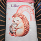 Couverture Plaid Bébé | Maman et Bébé Hérisson | 70cm x 95cm | A Personnaliser