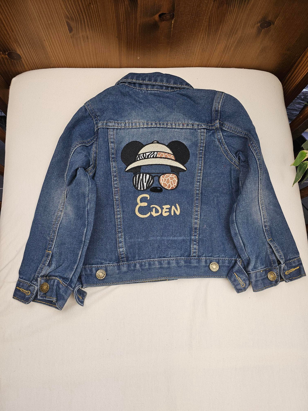 Veste en Jeans Enfant Bleu Foncé | 2-3 ans | Broderie Personnalisée