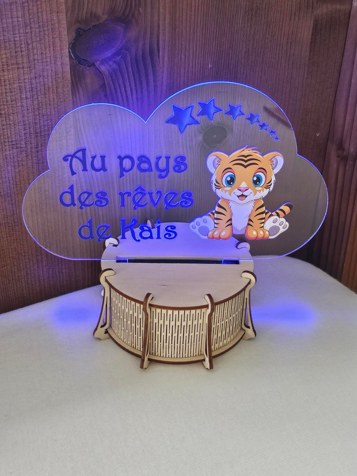 Veilleuse LED 15cm Personnalisée en Couleur | Plexi Nuage