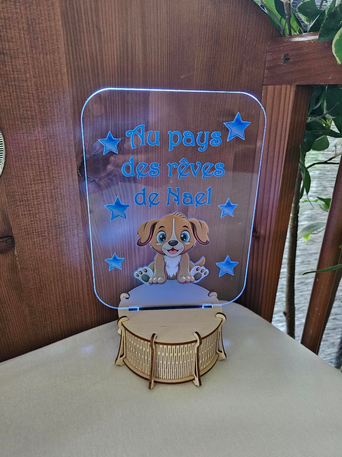 Veilleuse LED 15cm Personnalisée en Couleur | Plexi Rectangle