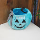 Sac à Bonbons Citrouille Halloween Brodé avec Prénom | Turquoise - Calincaline.be