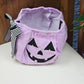 Sac à Bonbons Citrouille Halloween Brodé avec Prénom | Violet - Calincaline.be
