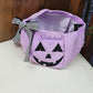 Sac à Bonbons Citrouille Halloween Brodé avec Prénom | Violet - Calincaline.be