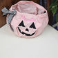 Sac à Bonbons Citrouille Halloween Brodé avec Prénom | Rose Clair - Calincaline.be