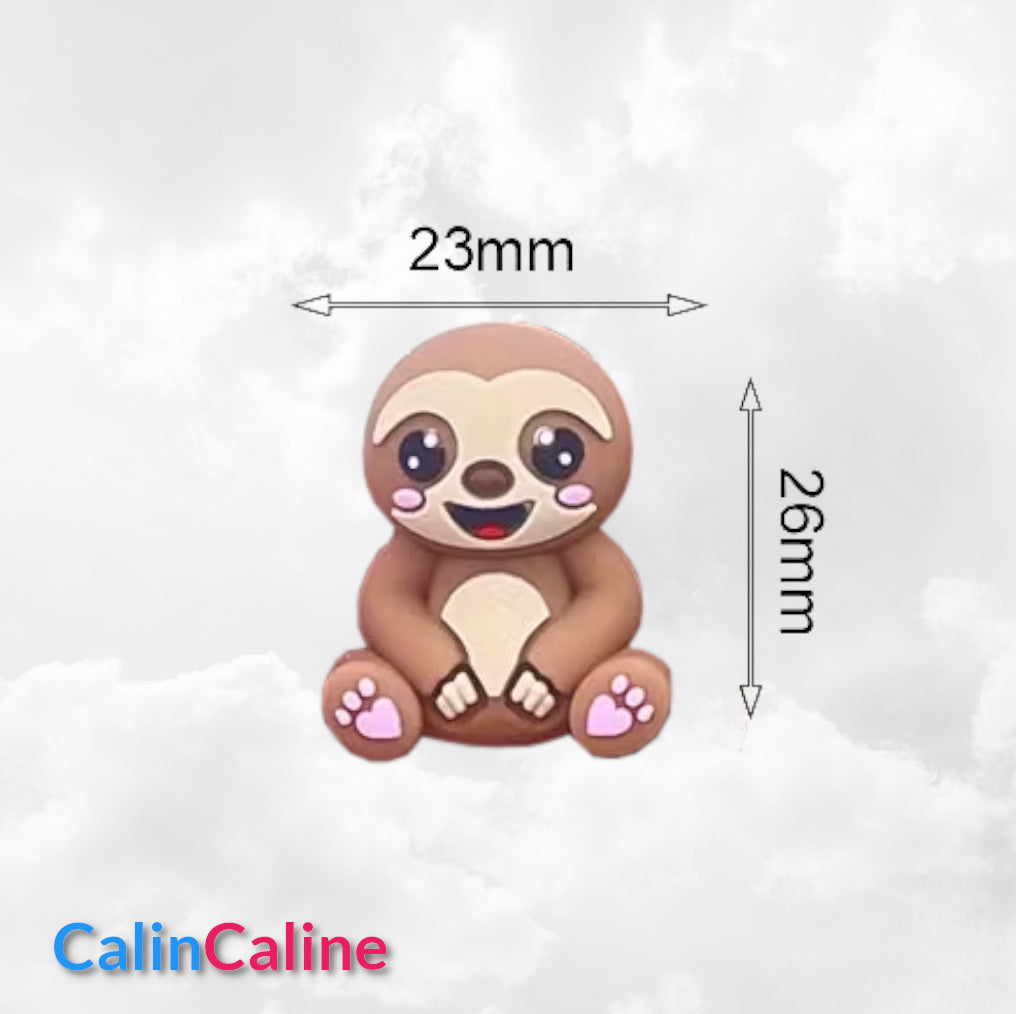 Attache Sucette A Perles En Silicone | Prénom Personnalisée | Paresseux