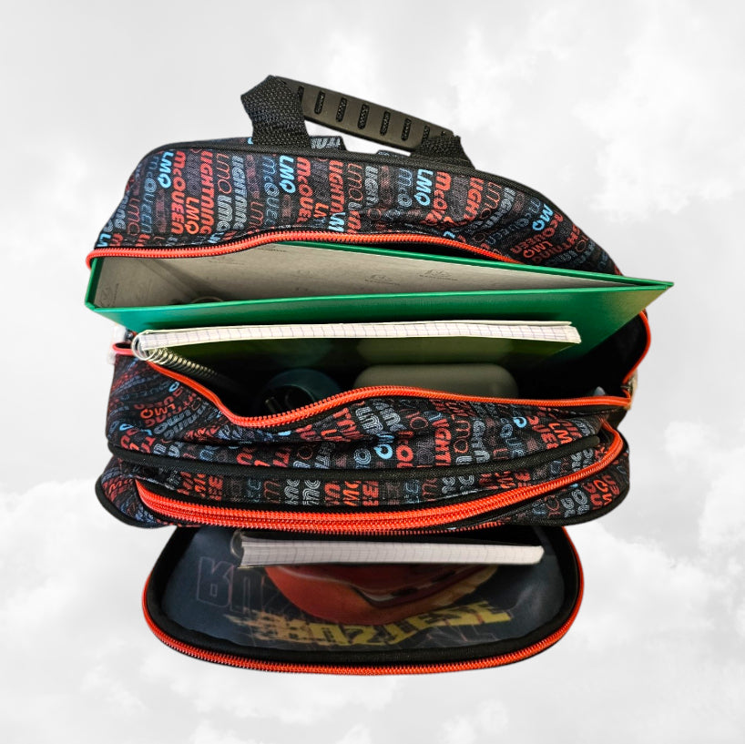 Sac à Dos Enfant Premium 38cm | Cars Rusteze | 2 Compartiments
