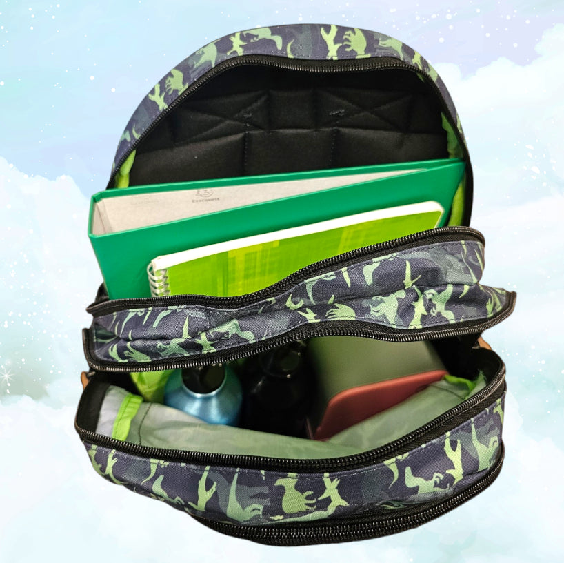 Sac à Dos Enfant Premium 42cm | Dinosaur World | 2 Compartiments