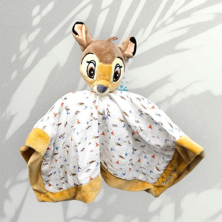 Doudou Mouchoir Disney Bambi Brun Personnalisé | 40cm