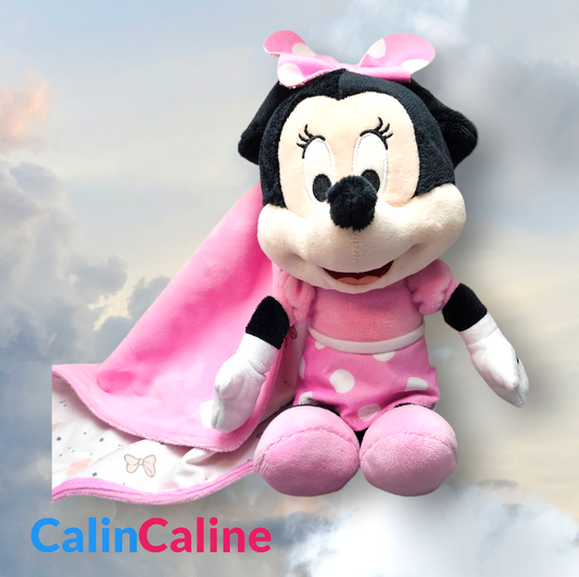 Disney Minnie knuffel 25cm met gepersonaliseerde zakdoek | Nicotoy