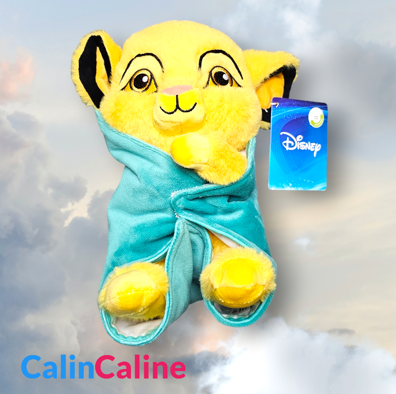 Doudou Peluche Simba 25cm avec Mouchoir Personnalisé | Nicotoy