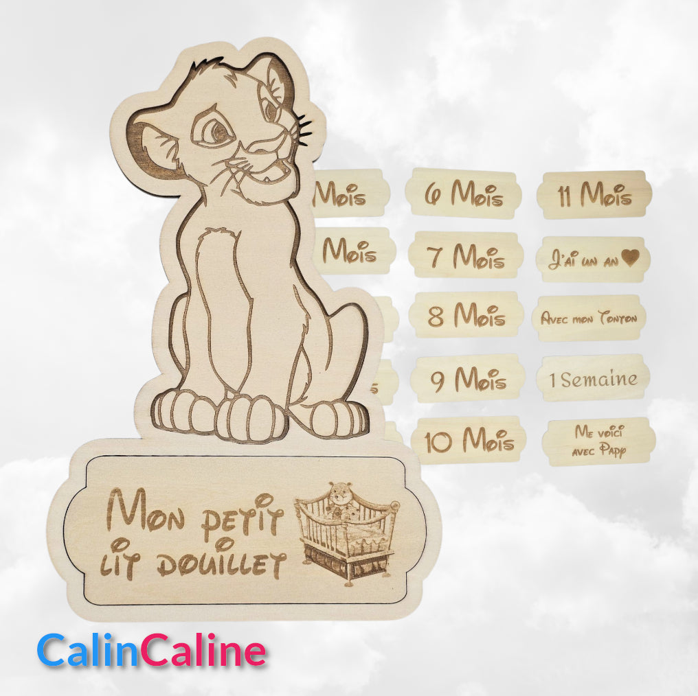Cartes étapes avec Personnage 20cm Au Choix | A Personnaliser | Roi Lion