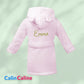 Children's bathrobe | Pink | Personalized with first name | 3 sizes