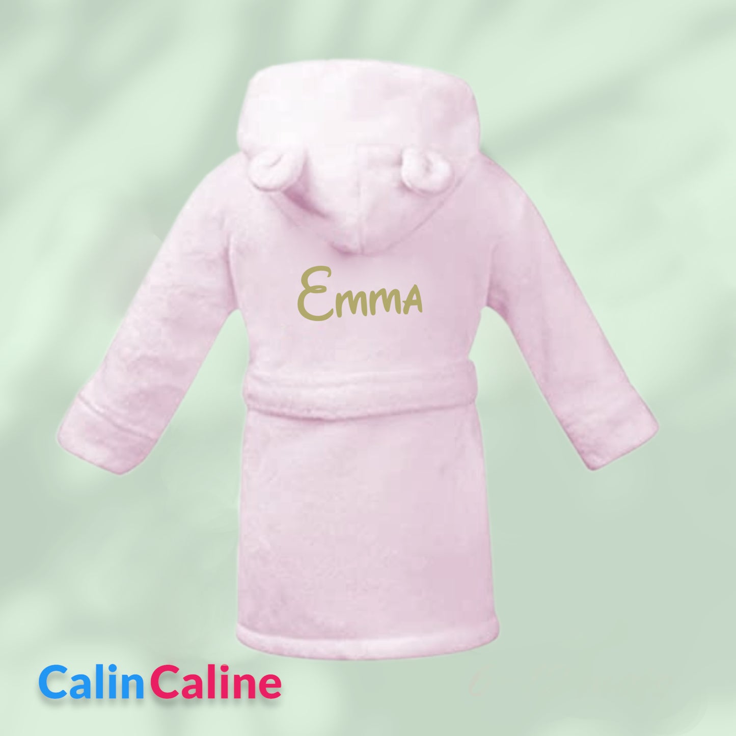 Children's bathrobe | Pink | Personalized with first name | 3 sizes